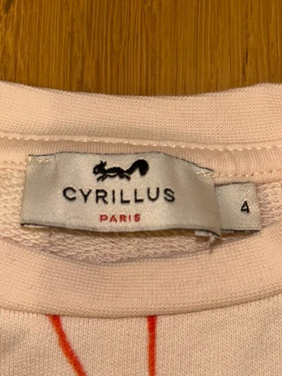 Girls Cyrillus Paris Pink Flamingo Sweatshirt - Picture 3 of 3